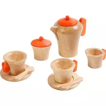 Edute Limited Guidebook Деревянный обучающий игровой домик Притворись, что чай ВУАЛЯ День рождения 3 года 4 года Edute Включено, Игрушки, Игрушки, Игра, Набор, Чашка, Блюдце,