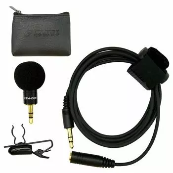 Edutige External Microphone GoPro Camera Audio Recording Shooting Original Sticker Included (ETM-008)