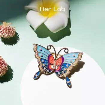 Ее лаборатория | Брошь-бабочка, шпильки, женская эмалированная булавка с насекомыми, булавка для отворота, булавка