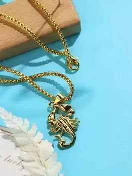 Ее лаборатория | Ожерелье с подвеской в форме скорпиона, дизайн в стиле панк, изысканный подарок
