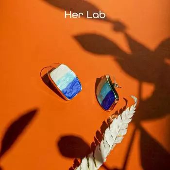 Ее лаборатория | Серьги-гвоздики Tri Square