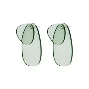 Ее лаборатория | Серьги-кольца из смолы, овальные висячие массивные серьги для женщин и девочек