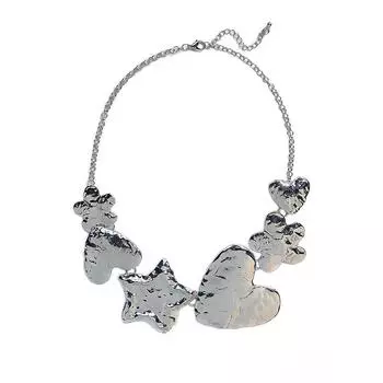 Ее лабораторные украшения | Ожерелья в стиле хип-хоп, металлические украшения Love Star, аксессуары для одежды