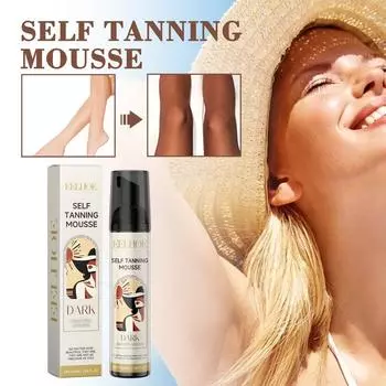 Eelhoe 100 мл мусс для автозагара, спрей для быстрого загара для тела, лица, автозагар, крем для искусственного загара, основа для макияжа в солярии, бронзатор, питательный лосьон 100ml