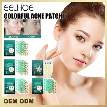 EELHOE 114 пластырей, водонепроницаемые наклейки от прыщей от прыщей, лечение прыщей, инструмент для удаления прыщей, невидимый дышащий пластырь от прыщей, уход за кожей moon 144pcs/bag