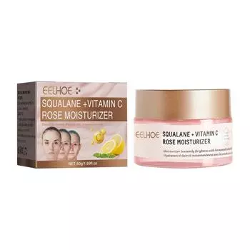 Eelhoe 24H увлажняющий крем с розой для лица, глубокое увлажнение, отбеливающий увлажняющий крем против морщин, эластичный, мягкий, питает кожу, 50 г 50g