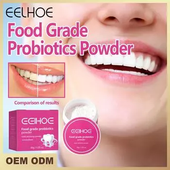 EELHOE 30 г отбеливающий зубной порошок для удаления пятен от кофе, пятен от чая, освежающий неприятный запах изо рта, порошок для гигиены полости рта 30g