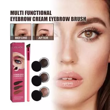 EELHOE 3 цвета гель для бровей супер водостойкий профессиональный длительный не выцветающий гель для бровей макияж кисти для бровей инструменты Dark brown