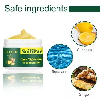 EELHOE 50 г укрепляющий массажный крем для груди для мужчин, удаляет лишний жир, эффективно сокращает мышцы груди, крем для похудения, имбирное масло 50g-box