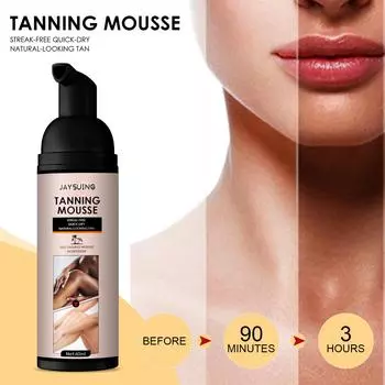 Eelhoe Bronzer Mousse Крем для автозагара для тела Макияж для лица Солярий Солнцезащитный крем для средней кожи Питательный уход Блок Бронза 60 мл 60ml