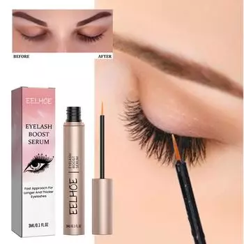 EELHOE Eyelash Grower Нежная и естественная жидкость для увеличения объема и изгиба ресниц с длительным эффектом 3ml