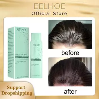 Eelhoe Free Air and Fluffy Spray Освежающий до масла Lazy Oil Control Несмываемый сухой шампунь-спрей с ощущением воздуха для жирных волос 100 мл