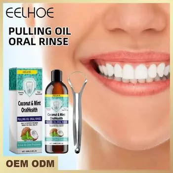 EELHOE гигиена полости рта с мятой, прохладная жидкость для полоскания рта, свежий уход за полостью рта, уход за зубами, одноразовая слюна, портативный ополаскиватель для полости рта Enjuague 100ml boxed