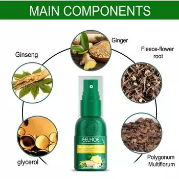 EELHOE Эссенция для роста волос Жидкости Масла кожи головы Питательный ремонт Рост волос Уход за волосами 30 мл / бутылка прозрачный