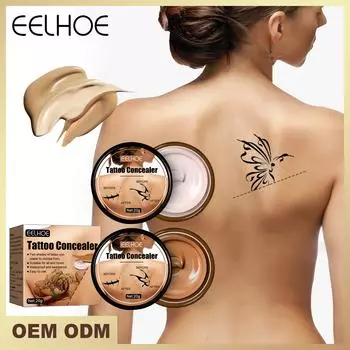 EELHOE корректор для всей кожи, тональный крем для лица, профессиональный крем для лица, покрытие для темных пятен, контур татуировки, макияж, жидкий консилер, косметический light color 20g