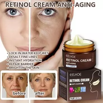 EELHOE Retinol Cream Anti-Aging Firming Brightening Moisturizing Facial Skin Cream 1PC