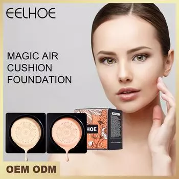 EELHOE Magic Air Cushion Foundation Водонепроницаемая долговечная осветляющая невидимая поры Корректор Грибная головка Изображения Воздушная подушка BB-крем