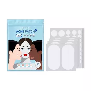 EELHOE Makeupable Invisible Pimple Clarifying Anti-Acne Closed Acne Водостойкий корректор Гидроколлоидный пластырь для лечения акне 80pcs