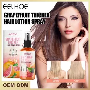 Eelhoe Масло грейпфрута Спреи для роста волос Продукты Натуральная сыворотка против выпадения волос Предотвращает облысение Быстро растет Питает Уход за поврежденными волосами 100ml