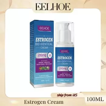 Eelhoe Menopausal Estrogen Cream Успокаивающий крем Крем для ухода за кожей для уменьшения женской менопаузальной усталости Перепады настроения Крем для ухода за кожей 100ml Boxed