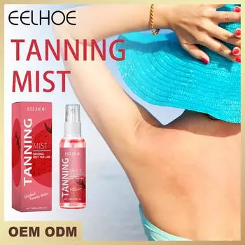 EELHOE Мусс-спрей для автозагара Быстрый автозагар для тела и лица Крем для искусственного загара Солярий Mak Основа для макияжа 100 мл 100ml