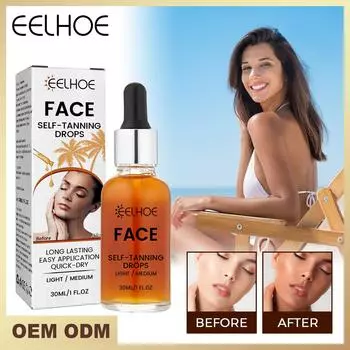 EELHOE Мусс-спрей для автозагара Быстрый автозагар для тела и лица Крем для искусственного загара Солярий Mak Основа для макияжа 30 мл 30ml