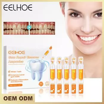 Eelhoe Отбеливающая эссенция для зубов, жидкость для гигиены полости рта, чистка, отбеливающая сыворотка для зубов, удаление запаха полости рта, пятна, пятна, отбеливатель, инструменты для ухода за зубами 1.5ml*7pcs
