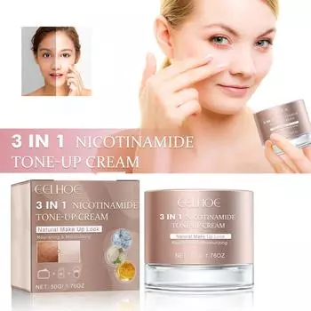 EELHOE Отбеливающий и осветляющий крем 3 в 1. Увлажняющий, освежающий, нелипкий, консилер и увлажняющее средство.