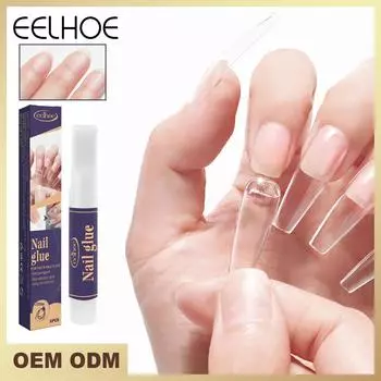 EELHOE прозрачный клей для ногтей, профессиональный быстросохнущий клей для акриловых накладных ногтей, украшение для ногтей со стразами 1pcs