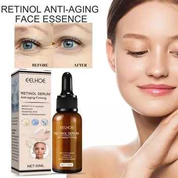 EELHOE Retinol Face Serum Мягкая увлажняющая сыворотка для сужения пор 30ml
