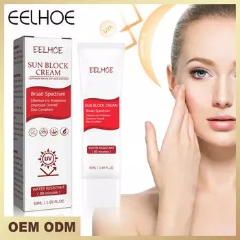 Eelhoe солнцезащитный крем для лица и тела, отбеливающий солнцезащитный крем, солнцезащитный крем, защитный крем для кожи, солнцезащитный крем для лица SPF 50/SPF 90 50ml