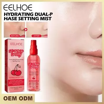 EELHOE Спрей для макияжа, увлажняющий лосьон, гидрат, длительный контроль жирности макияжа, натуральный матовый, освежающий, быстродействующий фиксатор, косметика 100mL