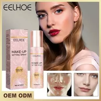 EELHOE Спрей для макияжа Увлажняющий лосьон Увлажняющий жирный контроль Стойкий макияж Натуральный матовый освежающий быстродействующий фиксатор Косметика 120ml