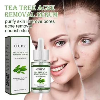 EELHOE Tea Tree Acne Repair Essence Осветляет следы от прыщей Очищает прыщи Устраняет прыщи Восстанавливает кожу Увлажняющая эссенция 30ml