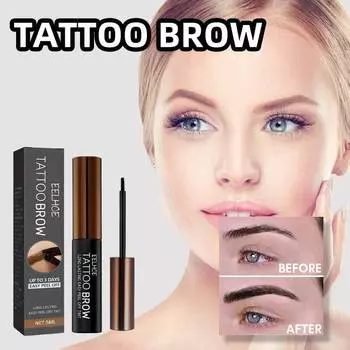 Водостойкая, устойчивая к поту и не размазывающаяся краска для бровей EELHOE Tear & Tear создает естественные дикие брови 5ml