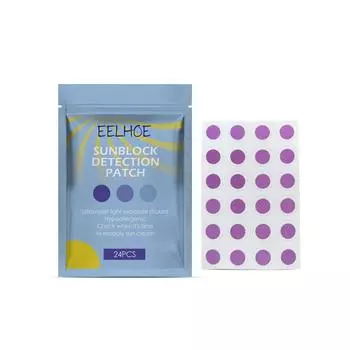 EELHOE УФ-наклейки, меняющие цвет, летние наклейки для защиты тела от УФ-излучения, меняющие цвет 24pcs