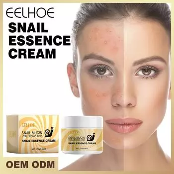 EELHOE Улиточный крем для лица Увлажняющий крем с гиалуроновой кислотой против морщин, стареющий крем с коллагеном, питательная сыворотка, дневной крем для лица 25g