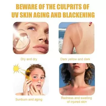 EELHOE Защитный спрей Нежирный УФ-водонепроницаемый Устойчивый к поту Неподдельный Белый Прозрачный 150ml