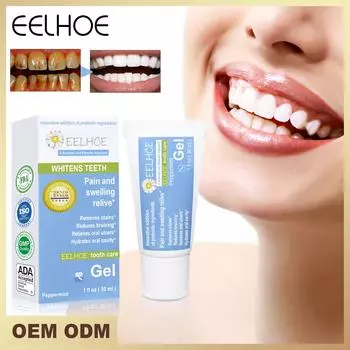 EELHOE Зубная паста для чистки зубов Гель для отбеливания зубов Глубокая чистящая пена Зубная паста удаляет пятна Свежее дыхание Инструменты для ухода за зубами 30 мл 30ml