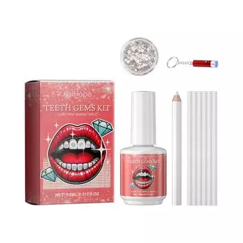 Eelhope Shiny Tooth Gem Diy Set Beautiful Teeth Embellishments For Smiles Trendy