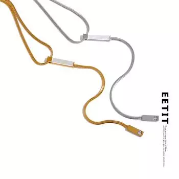 Eetit эффектное квадратное ожерелье из натуральной ракушки из нержавеющей стали, длинное ожерелье, модные водонепроницаемые украшения для женщин, Bijoux Femme золотой