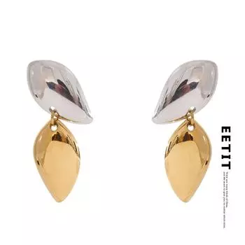 Eetit Нержавеющая сталь мода ежедневные уникальные высококачественные маленькие серьги-подвески золотые украшения 2025 для женщин водонепроницаемые золотой