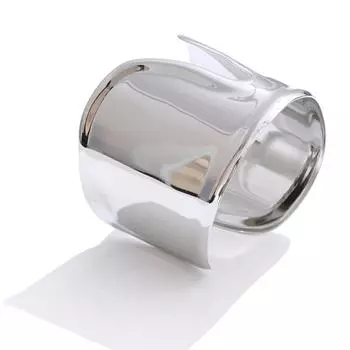 Eetit Отличительный глянцевый широкий браслет из нержавеющей стали 18-каратного позолоченного водонепроницаемого оптом полированные наручные украшения серебряный