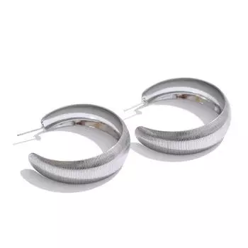 Eetit Отличительный Нержавеющий Металл Овальная Цепочка Ежедневный Браслет-Браслет Гипоаллергенный Золотой Цвет Шарм на Запястье Ювелирные Изделия Новые серебряный