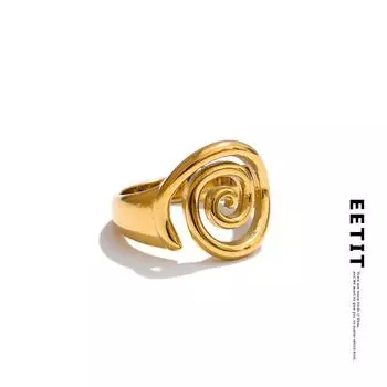 Eetit Размер 6789 Модное кольцо серии Conch Ocean, литье, модные украшения для пальцев, аксессуары из настоящего золота с покрытием PVD для женщин 6 золотой