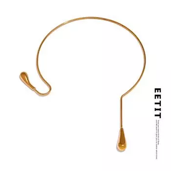 Eetit стильное уникальное ожерелье с открытыми крутящими моментами из нержавеющей стали, водонепроницаемое 18-каратное покрытие, эксклюзивные персонализированные модные украшения 2024 серебряный