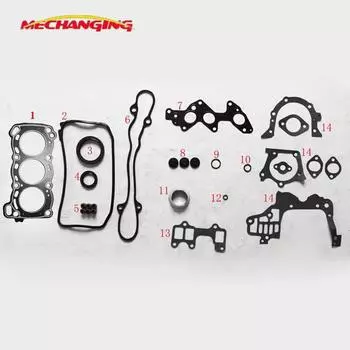 EF Для DAIHATSU MIRA 650/850 L200 S L500 V Запчасти для двигателя Комплекты для восстановления двигателя Автозапчасти Прокладка двигателя 04111-87273-063