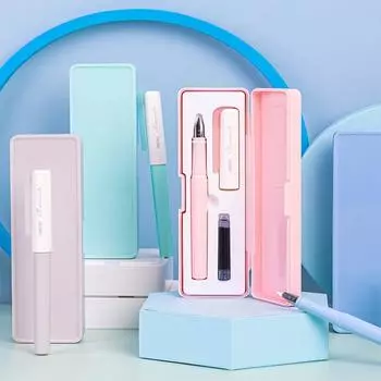 EF Pen Head Boxed перьевые ручки набор плавно пишущая ручка для подписи 4 цвета пишущая ручка для подписи розовый