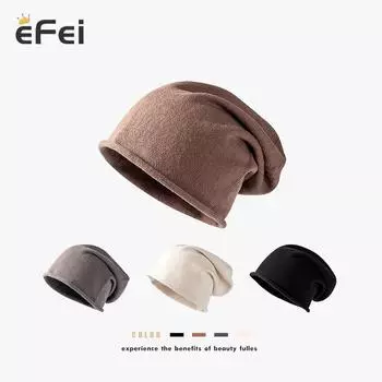 EFei завитая модная шляпа-пуловер, весенне-осенняя уличная теплая ветрозащитная женская шляпа-пуловер серый