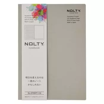 Efficiency NOLTY Note A5 Asymmetric Ruled Dot Grid Greige NTBNT1106 6.0mm